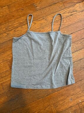 wild fable Gray Cropped Spaghetti Strap Cami